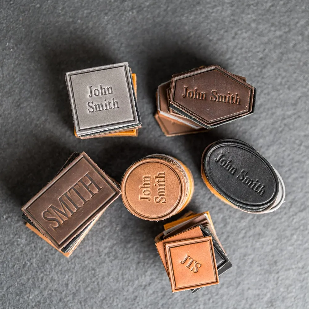 Custom Leather Name Patch