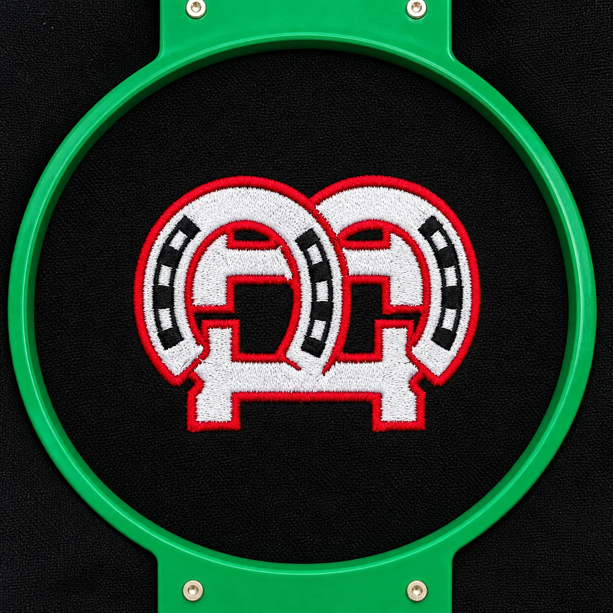 Horse Shoe Embroidery Design